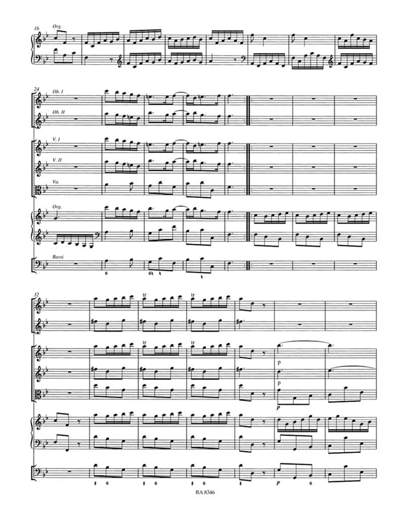 Organ Concerto Op4-6 Full Score